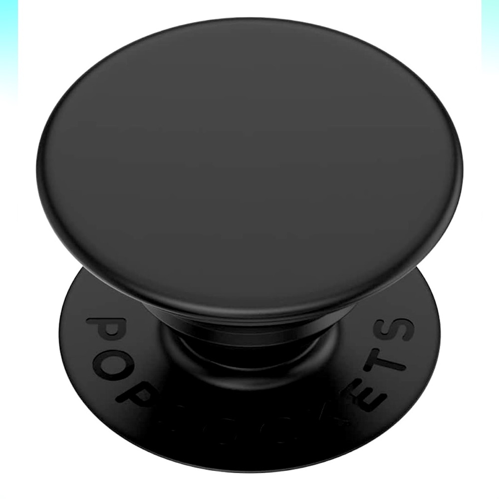 PopSockets: PopGrip with Swappable Top for Phones and Tablets - Black